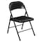 Officesource Steel Folding Chairs Steel Folding Chairs, 4PK OSGS4902BK - alternate 1